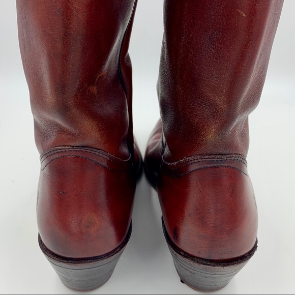 Men’s Vintage Oxblood Frye Boots - Picture 3 of 10